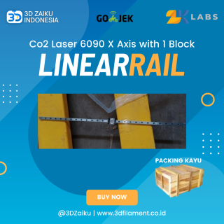 ZKLabs CO2 LS-6090 Laser 6090 X Axis Linear Rail with 1 Block
